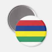 Nationale Flagge von Mauritius Magnet (Vorderseite/Rückseite)