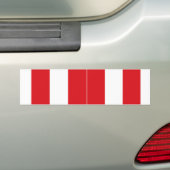 Nationale Flagge von zwei Peru Autoaufkleber (Auf Auto)