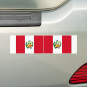 Nationale Flagge von zwei Peru Autoaufkleber (Auf Auto)