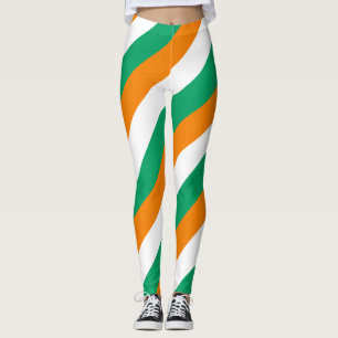 Nationale Flaggenfarben der Elfenbeinküste - abges Leggings