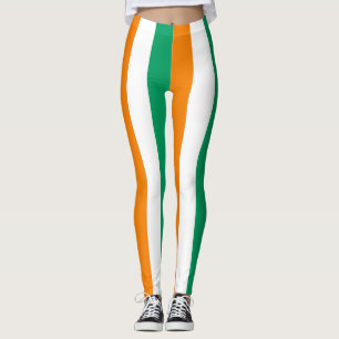 Nationale Flaggenfarben der Elfenbeinküste - verti Leggings