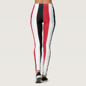 Nationale Flaggenfarben des Irak Vertikal gestreif Leggings (Rückseite)