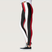 Nationale Flaggenfarben des Irak Vertikal gestreif Leggings (Links)