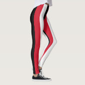 Nationale Flaggenfarben des Irak Vertikal gestreif Leggings (Rechts)