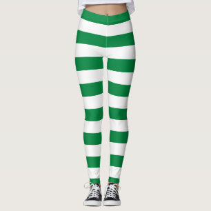 Nationale Flaggenfarben Turkmenistans gestreift Leggings