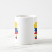 Nationale Flaggenreise Kolumbiens Kaffeetasse (Mittel)