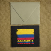 Nationale Flaggenreise Kolumbiens Postkarte