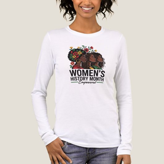 Nationale Frauengeschichte Tri-Blend Shirt (Vorderseite)