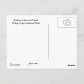 Nationale Gedenkarte Postkarte (Rückseite)