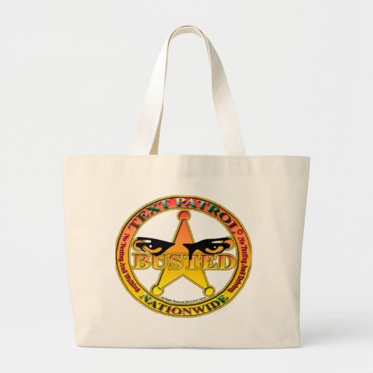 Nationale gesprengte Text-Patrouillen-Tasche Jumbo Stoffbeutel (Vorne)