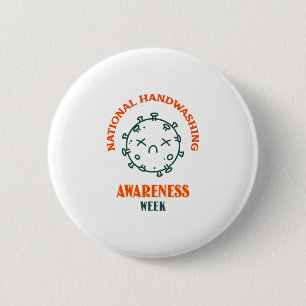 Nationale Handwasch-Woche Button