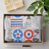 Nationale Insignien des Flugzeugmodells, WWI FAC Seidenpapier (Geschenk)