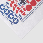 Nationale Insignien WWII Flugzeugmodells, FAC Seidenpapier (Ausschnitt)