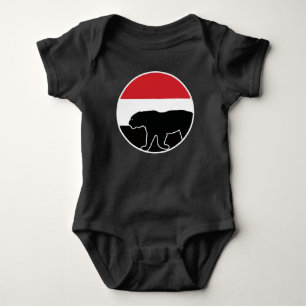Nationale jemenitische Flagge Leopard jemenitische Baby Strampler