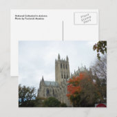 Nationale Kathedrale im Herbst Postkarte (Vorne/Hinten)