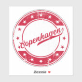 Nationale/Kopenhagen Dänemark-Sticker Aufkleber (Blatt)