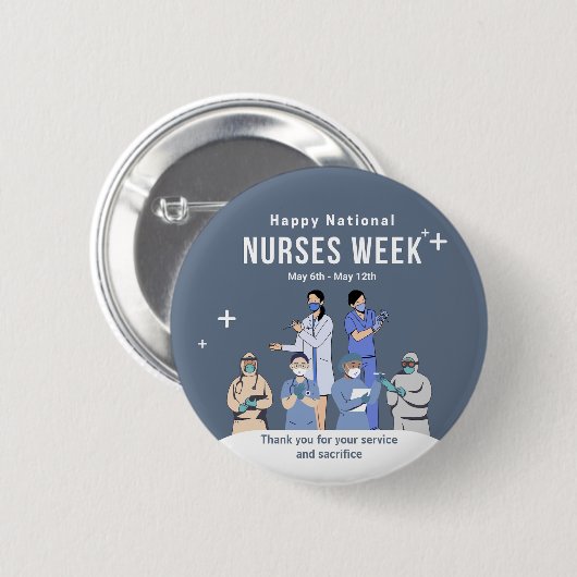 Nationale Krankenwoche Button (Vorne & Hinten)