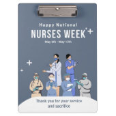 Nationale Krankenwoche Klemmbrett (Vorderseite)