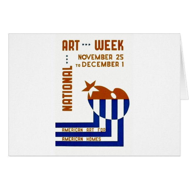 Nationale Kunst-Woche - WPA-Plakat - (Vorderseite (Horizontal))
