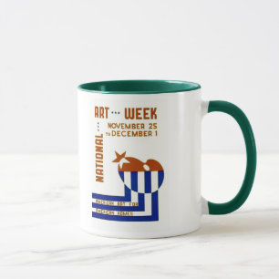Nationale Kunstwoche - WPA Plakat - Tasse