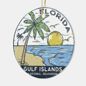 Nationale Küste der Golfinseln Vintag Keramik Ornament (Links)