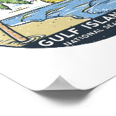 Nationale Küste der Golfinseln Vintag Poster (Ecke)