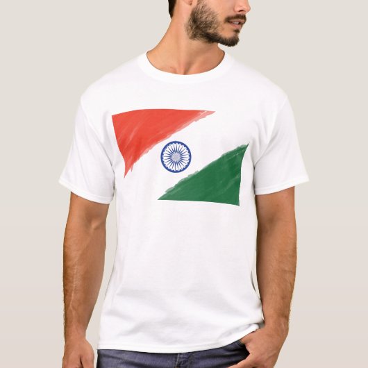 Nationale Land-Nation indische T-Shirt (Vorderseite)