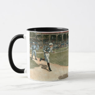 Nationale Liga-Baseball-Spiel 1886 Tasse