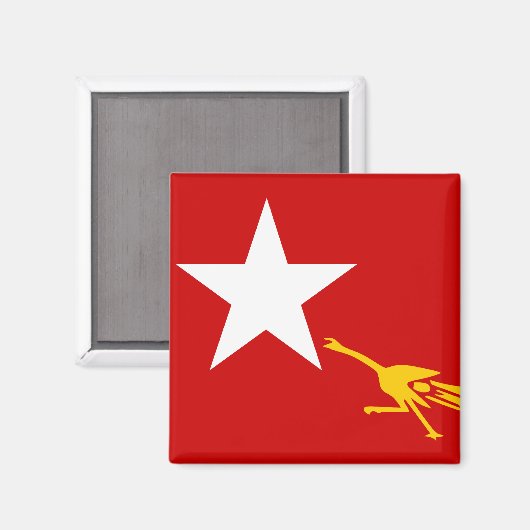 Nationale Liga für Demokratie, Flagge Myanmars Magnet (Vorderseite/Rückseite)