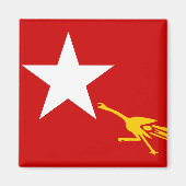 Nationale Liga für Demokratie, Flagge Myanmars Magnet (Vorne)