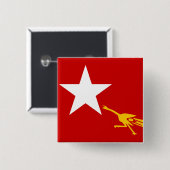 Nationale Liga für Demokratie, Myanmar-Flagge Button (Vorne & Hinten)