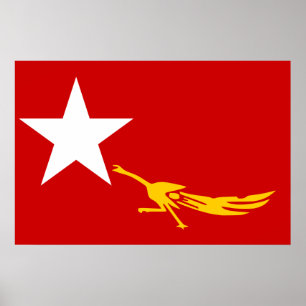 Nationale Liga für Demokratie, Myanmar-Flagge Poster