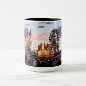 Nationale Messe Georgia, Perry GA Zweifarbige Tasse (Mittel)