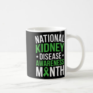 Nationale Monat der Nierenerkrankung PKD Grün Kaffeetasse