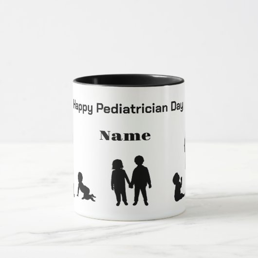 Nationale Pädiatrische Tageszeitungen Silhouette T Tasse (Zentrum)