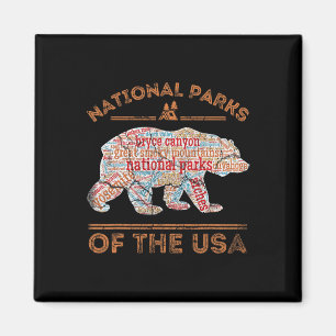 Nationale Parks Bär Wandern Reisen Camping Outdoor Magnet