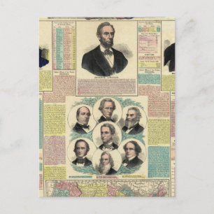 Nationale politische Übersicht Postkarte