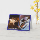 Nationale Polizei-Wochen-Gruß-Karte Karte (Gelbe Blume)