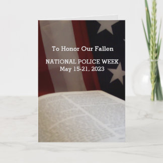 Nationale Polizeiwoche 2023 Sympathy Card Karte