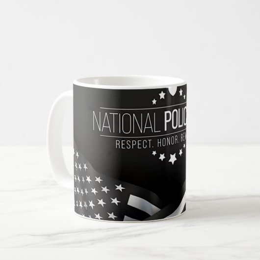 Nationale Polizeiwoche Kaffeetasse (Vorderseite Links)