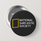 Nationale Sarcastische Gesellschaft Button (Vorne & Hinten)
