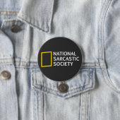 Nationale Sarcastische Gesellschaft Button (Beispiel)