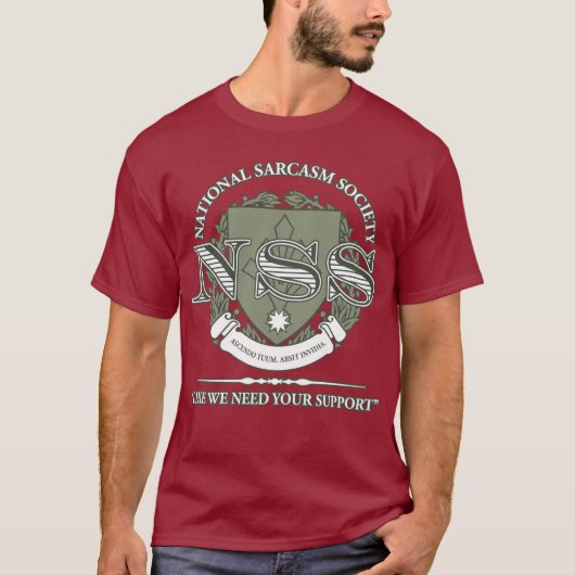 Nationale Sarkasmus-Gesellschaft T-Shirt (Vorderseite)
