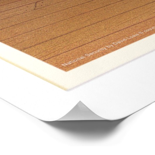 Nationale Sicherheit Poster (Ecke)