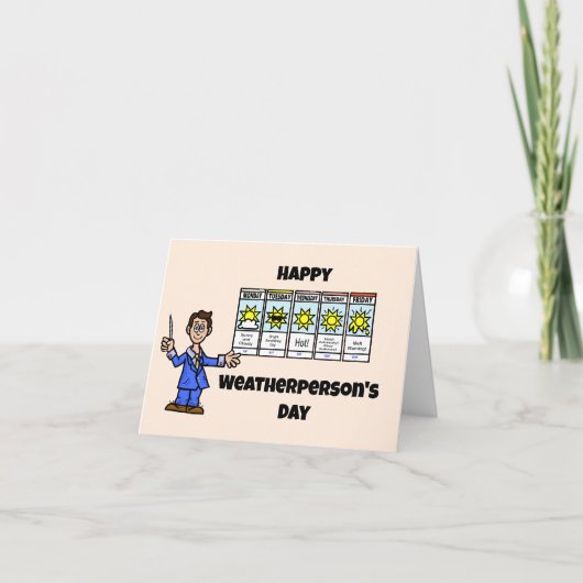 Nationale Tageskarte des Wetters - Männchen Karte (Vorderseite)