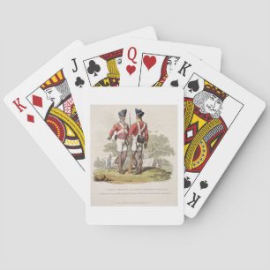 Nationale Truppen im Service der East India Compan Spielkarten