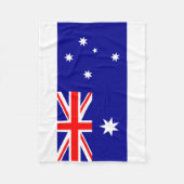 Nationale Weltflagge Australiens Fleecedecke (Vorderseite)