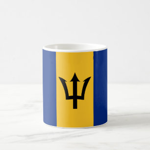 Nationale Weltflagge Barbados Kaffeetasse