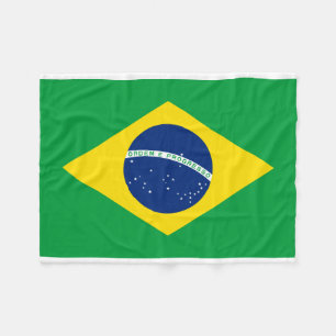 Nationale Weltflagge Brasiliens Fleecedecke