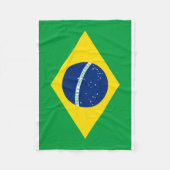Nationale Weltflagge Brasiliens Fleecedecke (Vorderseite)